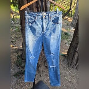 Abercrombie & Fitch Womens The Super Skinny Ankle High‎ Rise Jeans Size 10